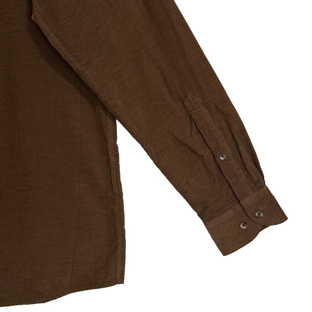 Peter Millar Cotton Cashmere Corduroy Sport Shirt Men's Large French Press NWT - Picture 6 of 12